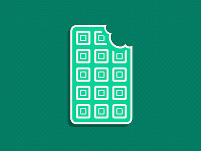Chocolate 30challenge chocolate green icon illustration line