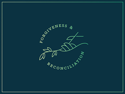 Forgiveness & Reconciliation branding logo olive branch reconciliation forgiveness