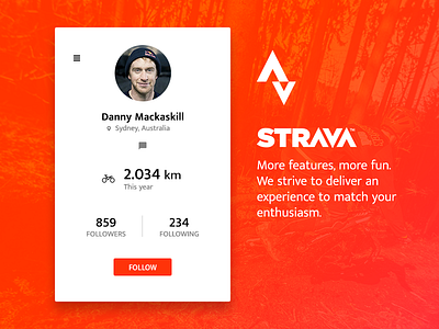 Daily UI #006 — User Profile 006 100 challenge daily dailyui profile strava ui user