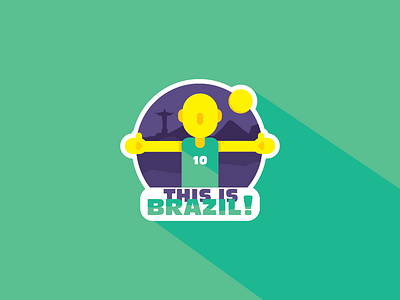 THIS IS BRAZIL! brazil character illustration stickermule vector vindiesel