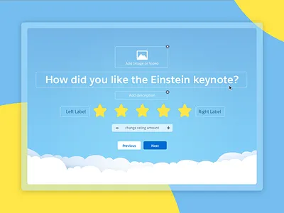 Rating Response Type identity interaction design product design user centered design visual design