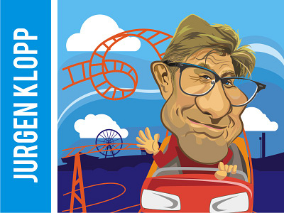 Jurgen Klopp caricature character coach football illustration jurgen klopp lfc liverpool manager portrait soccer