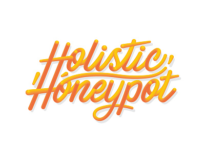 Holistic Honeypot calligraphy design holistic honeypot illustration lettering ligature logo logotype typography