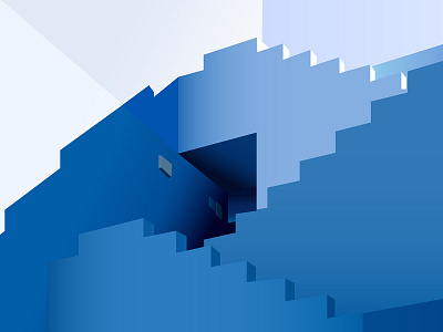 Illustrated views - La Muralla Roja (Ricardo Bofill) architecture claudiabahima colors drawing geometry illustration illustrator palette colors post poster serie