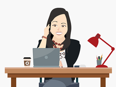 Avatar - Desk animated avatar avatars branding design desk gif illustration logo office website