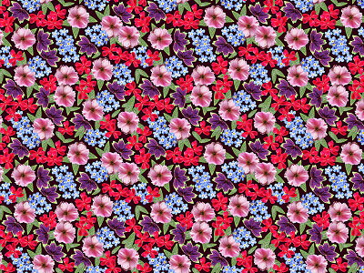 14 fashion floral flowers pattern photorealism print repeatpattern shape springsummer summer surfacedesign textiles