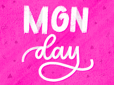 Monday art brush brushpen calligraphy challenge letter lettering