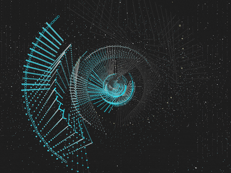 Fidget spinner (not really) (._.)( .-. ) ( :l ) artificial c4d cinema 4d concentric cube gif intelligence mograph motion design uber tracer 2 x particles