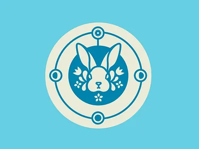 Springdale - Friends & Allies Brewery atx austin badge beer blue brewery friends and allies rabbit solstice spring symbol white ale