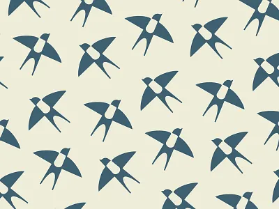 Swallow Pattern bedding bird fashion fly green linen logo nature negative pattern pillow swallow