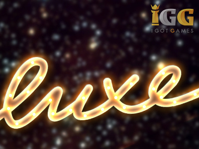 Luxe casino font game logo text ui