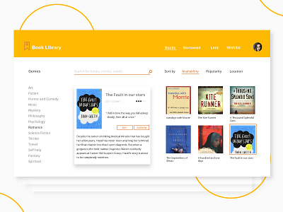 Booklib 2d app books concept daily ui dailyui design ui ux