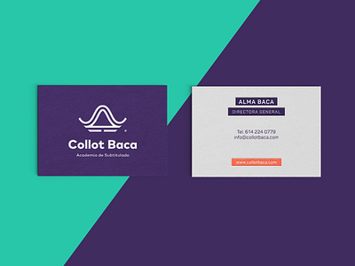 Collot Baca Subtitling Academy Business Cards academy amazon business card college hulu identity logo logotype mexico netflix school stationary