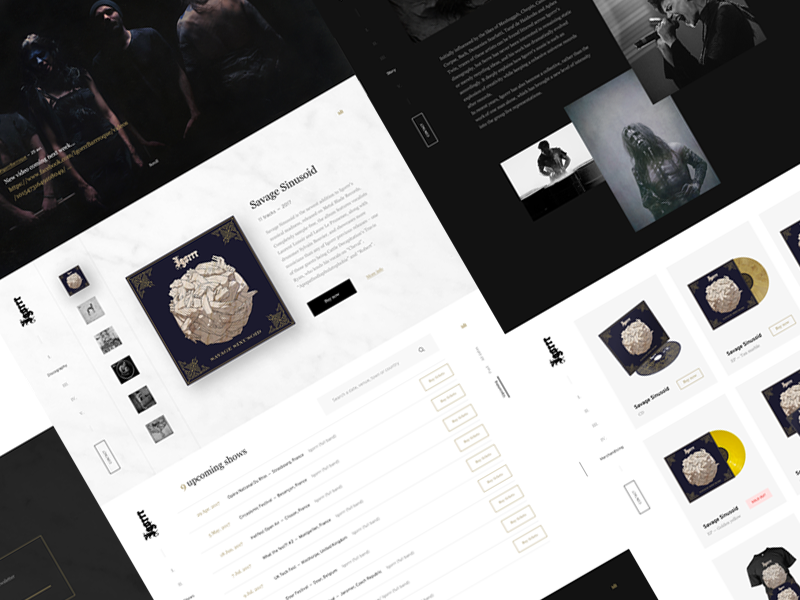 Example of Igorrr official website /2