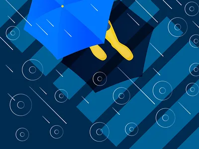 Rain. calendar day illustration rain umbrella vector