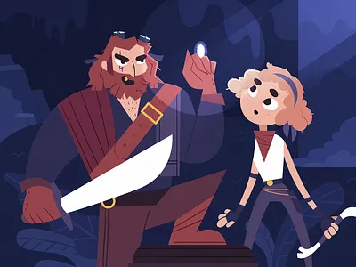 Treasure Hunters Redraw adventure character character design fireart fireart studio illustration pirate treasure