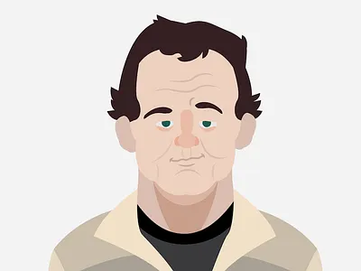 Venkman ghostbusters portrait vector