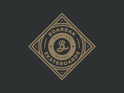 Boardak Skateboards badge brand logo russian skate skateboarding