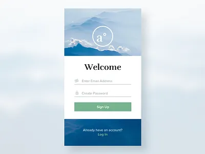Daily UI 001 Sign Up app app design daily ui daily ui sign up mobile sign up ui