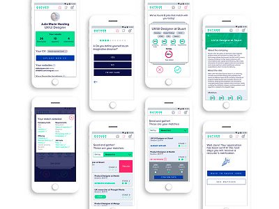 Job searcher engine app app clean color flat interaction ios mobile screens sketch ui ux