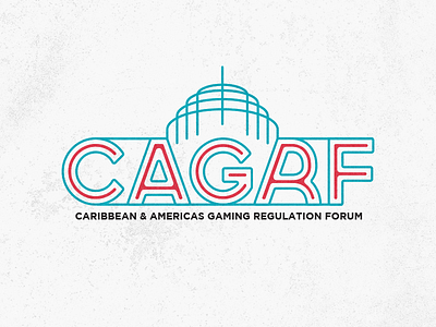 CAGRF art deco logo miami retro