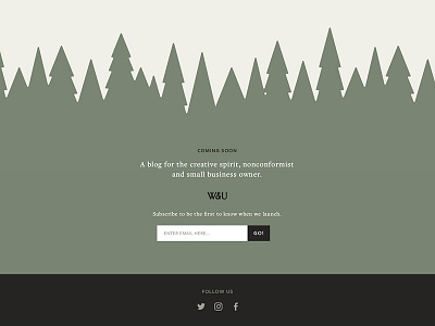 The Wild and Us – Coming Soon blog branding footer illustration wild