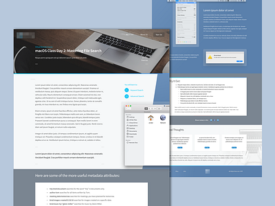 Virtual Online Course - Day 2 Page class course landing learn macos online page ui ux web