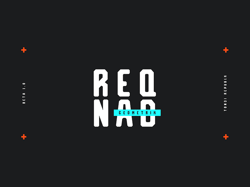 Reqnad Geometrik Beta 1.0 download font free font geometrik sample tondi republk typography