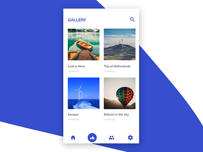 Mobile Gallery Concept concept gallery ios material design mobile