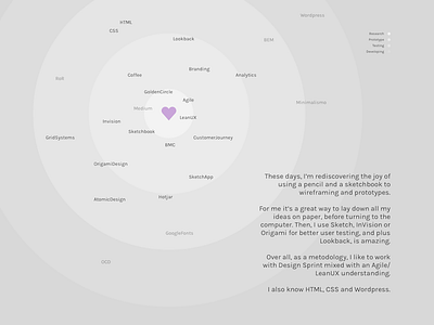 Portfolio project grey infographic love portfolio ux