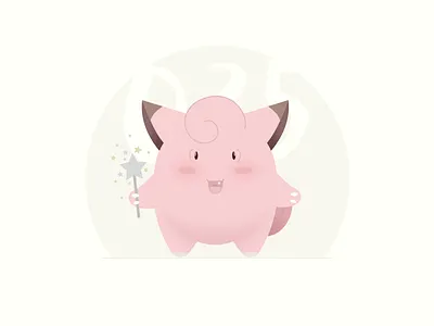 035 Clefairy 100days illustration pokemon sketch vector