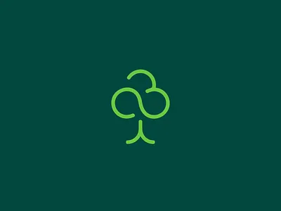 That Lone Tree branding circles farm logo loops mark nature symbol trees