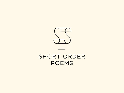 Short Order Poems branding logo logo design minimal poetry visual identity