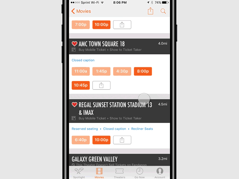 Fandango Seat Selection - Rebound fandango flinto rebound seat selection sketch ui