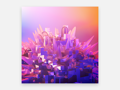 ECLIPSE 5k blender cycles eclipse moon murderloft orange pink render sun wallpaper yellow