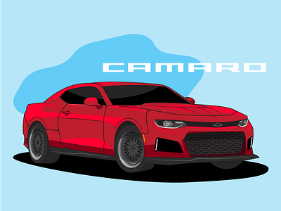 Camaro automotive camaro car chevy illustration retro speed vector vehicle