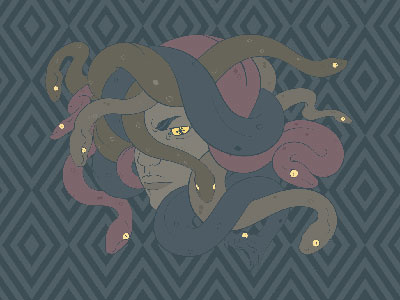 MEDUSA adobe illustration illustrator medusa pattern vector