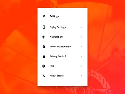 Daily UI #007 — Settings 006 007 100 challenge daily dailyui profile settings strava ui user