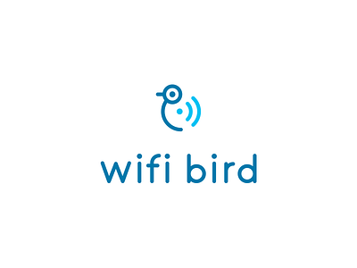 Wifi Bird - Colibrì logo animal bird branding cartoon character colibrì communication connection creative cute flat internet logo brand mark mascot minimal mobile social technology wifi wireless