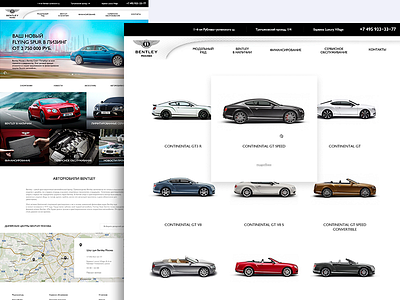 Bentley Moscow adaptive app black box clean ui ux web white