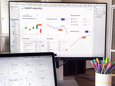 Trading platform for financial products clean dashboard data visualization digital marketplace graphs simple sketch structured products trading ui user centred design ux