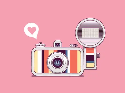 Lomo Camera analog camera illustration retro