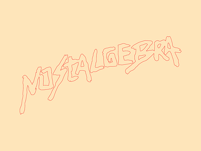 Nostalgebra Logo branding graphic design handlettering logo logotype punk radio radioshow typography