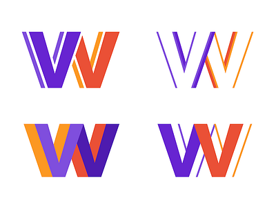 WW Explore brand branding logo mark orange purple svg w w logo ww