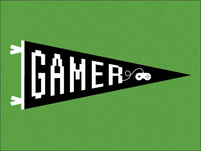 Gamer Pennant design gamer pennant