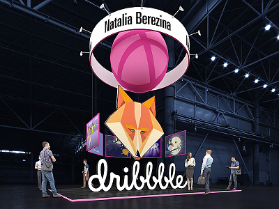 FIrst shot dribbble first shot exhibit design