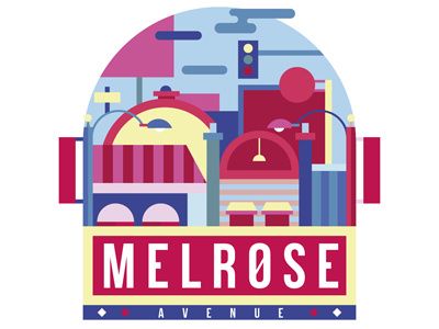 Snapchat geofilters // California california erikdgmx geofilter illustration los angeles melrose melrose avenue snapchat vector