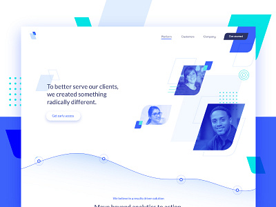 Home Page | WIP blue branding minimal people ui ux web website white