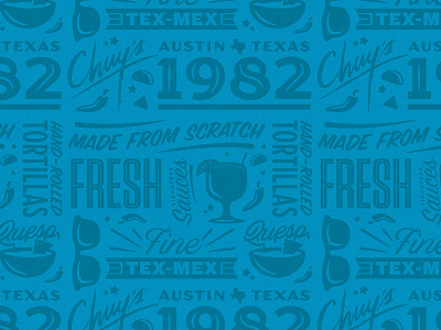 Chuy's Pattern chuys mexican food pattern tex mex