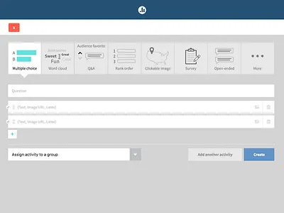 Genesis - the process of poll creation crud form modal ui